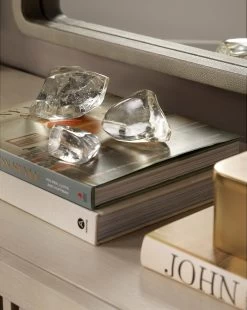 Glass Crystal Object (Set Of 3) -Decoration Specialty Shop 20230316 SS Decor 007