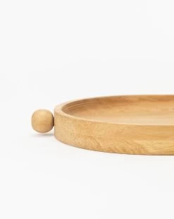 Allard Wood Serving Tray -Decoration Specialty Shop AllardWoodServingTray MKTN0787 NAT OS D2