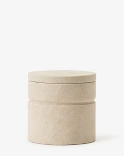 Barton Sandstone Canister -Decoration Specialty Shop BartonSandstoneCanister MBTH0246 WHT L MAIN