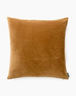 Bellevue Velvet Pillow Cover -Decoration Specialty Shop BellevueVelvetPillow MPLW1277 YLW 24x24 MAIN T