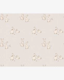 Bunnies Wallpaper -Decoration Specialty Shop Bunnies repeat grey 2