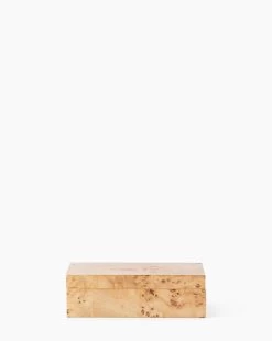 Burl Wood Box -Decoration Specialty Shop BurlWoodBox MDCR2424 BRL D2