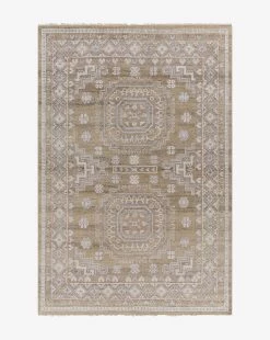 Caru Hand-Knotted Wool Rug -Decoration Specialty Shop CaruHand KnottedWoolRug MRUG0835 BWN 6x9 MAIN