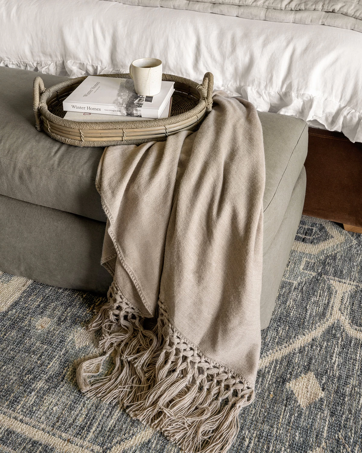 Fringed Alpaca Throw 2 Fringed Alpaca Throw - Image 2