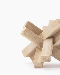 Cross Hatch Object -Decoration Specialty Shop CrossHatchObject MDCR1682 WHT OS D1