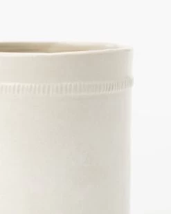 Dashed Ceramic Crock -Decoration Specialty Shop DashedCeramicCrock MKTN0790 WHT OS D1
