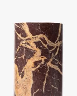 Diani Marble Cylinder Object 7 Diani Marble Cylinder Object -Decoration Specialty Shop DianiMarbleCylinderObject MDCR2804 RED OS D3 T