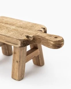 Distressed Wood Pedestal -Decoration Specialty Shop DistressedWoodPedestal MBTH0106 WDN OS D2