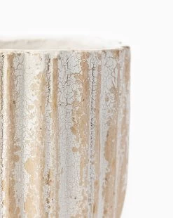 Eleonora Paper Mache Pot -Decoration Specialty Shop EleonoraPaperMachePot MDCR2746 NAT OS D1 T