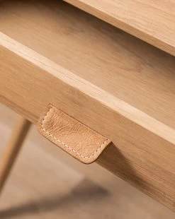 Eli Oak Nightstand -Decoration Specialty Shop EliOakNightstand MFRN1898 NAT OS D2 T