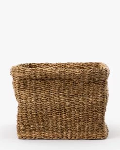 Emberly Woven Basket -Decoration Specialty Shop EmberlyWovenBasket MDCR2660 NAT L
