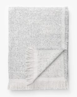 Esma Gray Fringed Throw 11 Esma Gray Fringed Throw -Decoration Specialty Shop EsmaGrayFringedThrow MBED0249 GRY 50x70 D1 T