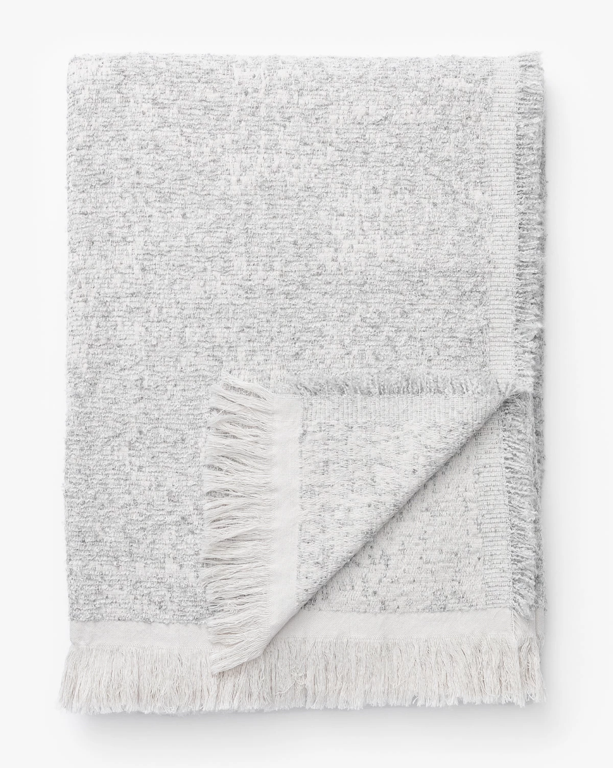 Esma Gray Fringed Throw 6 Esma Gray Fringed Throw - Image 6