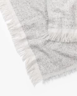 Esma Gray Fringed Throw 10 Esma Gray Fringed Throw -Decoration Specialty Shop EsmaGrayFringedThrow MBED0249 GRY 50x70 D2 T
