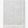 Esma Gray Fringed Throw