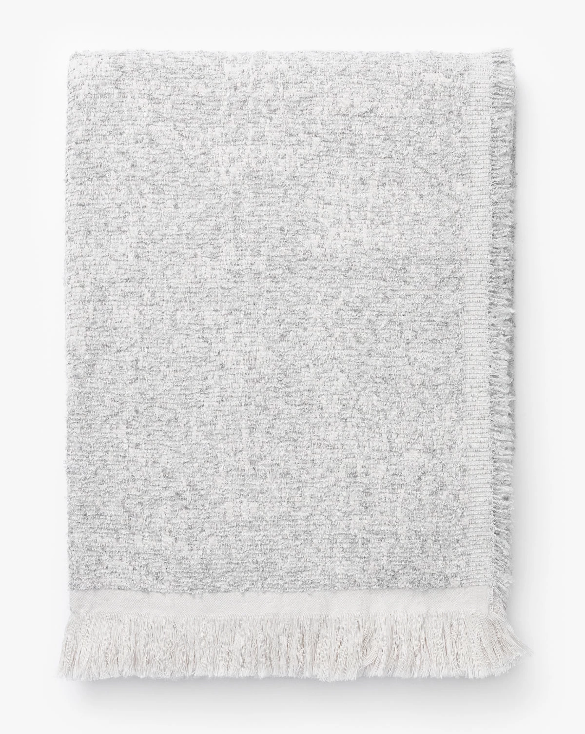 Esma Gray Fringed Throw 1 Esma Gray Fringed Throw