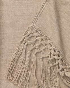 Fringed Alpaca Throw 10 Fringed Alpaca Throw -Decoration Specialty Shop FringedAlpacaThrow MDCR1044 BGE OS D1