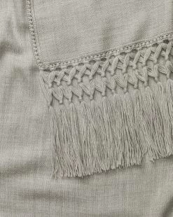 Fringed Alpaca Throw 13 Fringed Alpaca Throw -Decoration Specialty Shop FringedAlpacaThrow MDCR1044 GRY 60x70 D2