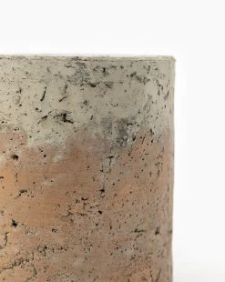 Golden Cement Pot -Decoration Specialty Shop GoldenCementPot MDCR1685 TAN D1