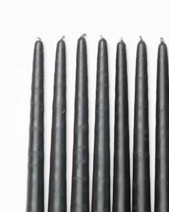 Gray Taper Candles (Set Of 12) 7 Gray Taper Candles (Set Of 12) -Decoration Specialty Shop GrayTaperCandles Setof12 MDCR2202 GRY D1