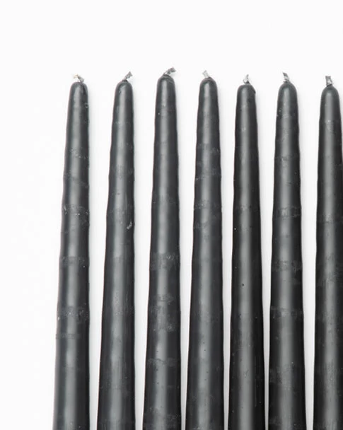 Gray Taper Candles (Set Of 12) 4 Gray Taper Candles (Set Of 12) - Image 4