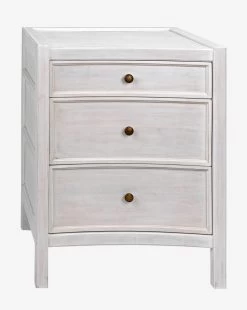 Noir Hale Nightstand -Decoration Specialty Shop HaleNightstand MFRN1744 WHT S D2