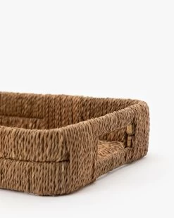 Hand-Woven Bankuan Tray -Decoration Specialty Shop Hand WovenBankuanTray MDCR2488 NAT OS D2