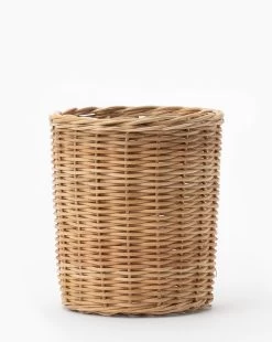 Hand-Woven Wicker Vase