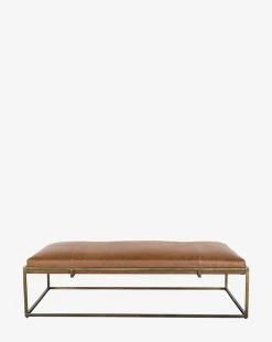 Harlow Leather Bench