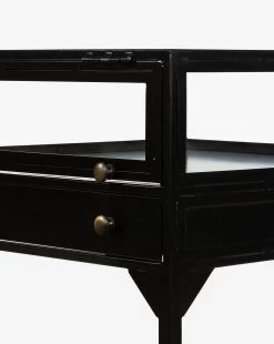 Harry Nightstand 9 Harry Nightstand -Decoration Specialty Shop HarryNightstand MFRN0476 BLK OS D3