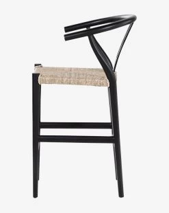 Jasper Indoor/Outdoor Stool -Decoration Specialty Shop JasperStool MFRN0717 BLK CS D2