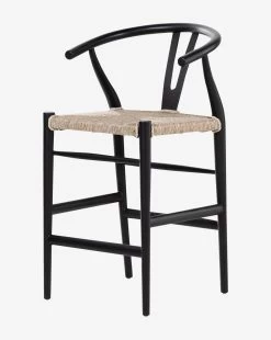 Jasper Indoor/Outdoor Stool -Decoration Specialty Shop JasperStool MFRN0717 BLK CS D3