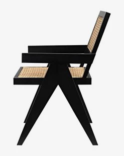 Noir Judy Chair -Decoration Specialty Shop JudyChair MFRN0200 BLK OS D1 T