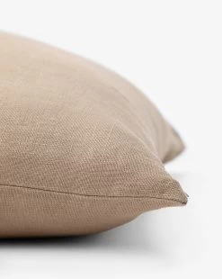 Kara Linen Pillow Cover -Decoration Specialty Shop KaraLinenPillowCover MPLW0952 NGT 24x24 D1