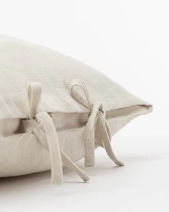 Kara Linen Pillow Cover -Decoration Specialty Shop KaraLinenPillowCover WHT