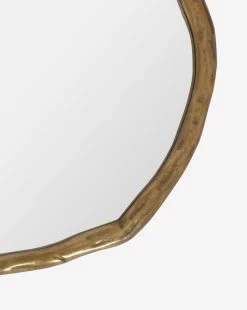 Keira Round Mirror -Decoration Specialty Shop KeiraRoundMirror MMIR0280 GLD 24 D2