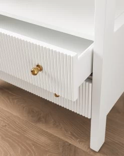 Kendall Nightstand 5 Kendall Nightstand -Decoration Specialty Shop KendallNightstand MFRN1185 WHT OS D2 T