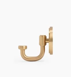Kent Single Brass Hook -Decoration Specialty Shop KentSingleBrassHook MDCR2388 SBR SGL D1