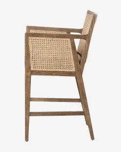 Landon Stool 18 Landon Stool -Decoration Specialty Shop LandonStool MFRN1204 BWN CS D1