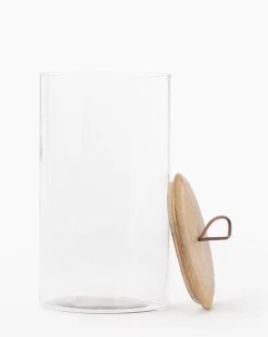 Leather Pull Lidded Jars 13 Leather Pull Lidded Jars -Decoration Specialty Shop LeatherPullLiddedJars MKTN0518 GLS D1