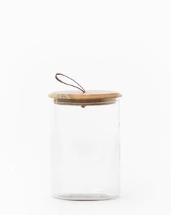 Leather Pull Lidded Jars 11 Leather Pull Lidded Jars -Decoration Specialty Shop LeatherPullLiddedJars MKTN0518 GLS S