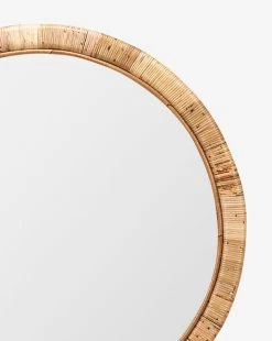 Lenore Wall Mirror 5 Lenore Wall Mirror -Decoration Specialty Shop LenoreWallMirror MMIR0138 NAT 36x36 D2