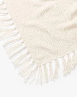 Lorenzo Cream Grid Throw -Decoration Specialty Shop LorenzoCreamGridThrow MBED0253 CRM 50x70 D2 T