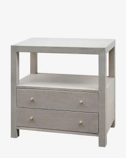 Louise Nightstand -Decoration Specialty Shop LouiseNightstand MFRN0233 GRY OS D1 T