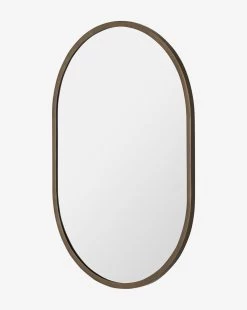 Lula Wall Mirror -Decoration Specialty Shop LukaWallMirror MMIR0275 BRS 24x34 D1