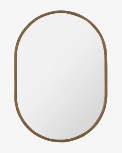 Lula Wall Mirror -Decoration Specialty Shop LukaWallMirror MMIR0275 BRS 24x34 MAIN