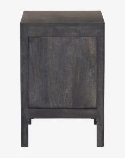 Kenan Black Nightstand -Decoration Specialty Shop MFRN2383 BLK KenanBlackNightstand D1