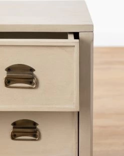 Evergreen Mackenna White Oak Nightstand -Decoration Specialty Shop MackennaWhiteOakNightstand MFRN2123 WOK OS D2