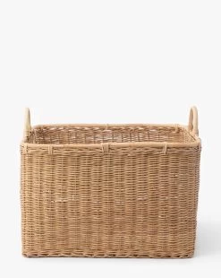 Madara Rattan Basket -Decoration Specialty Shop MadaraRattanBasket MDCR2850 NAT L MAIN T