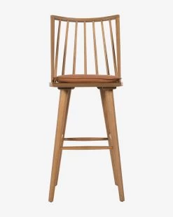 Madison Stool -Decoration Specialty Shop MadisonBarStoolSandyOak Leather2